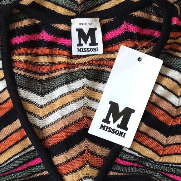 M Missoni Classic Knit Chevron Dress Made In Italy - Picture 5 of 16